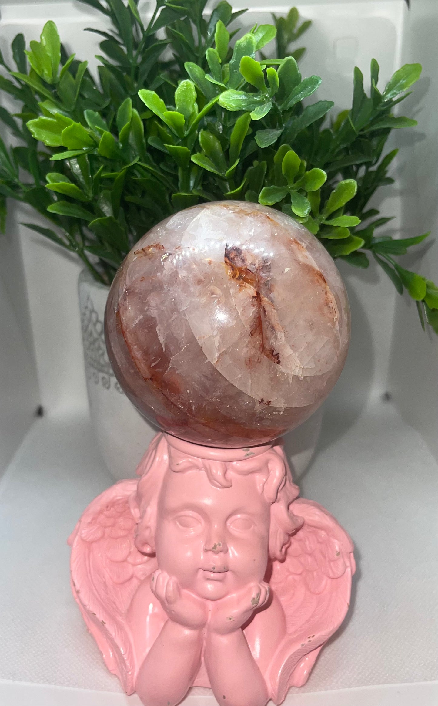 Fire Quartz Sphere (stand not included)