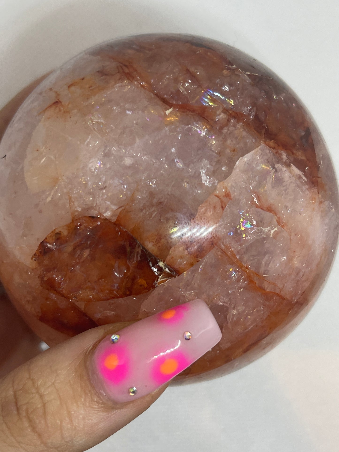 Fire Quartz Sphere (stand not included)