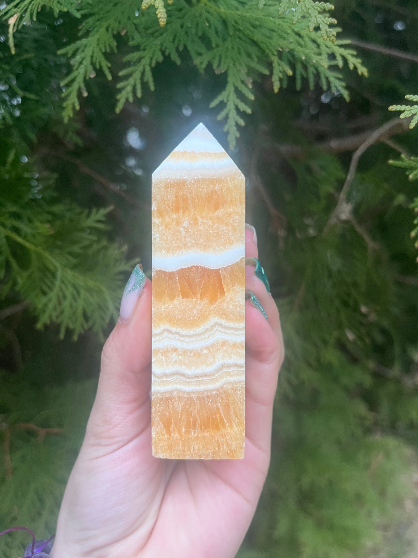 Orange Calcite Tower