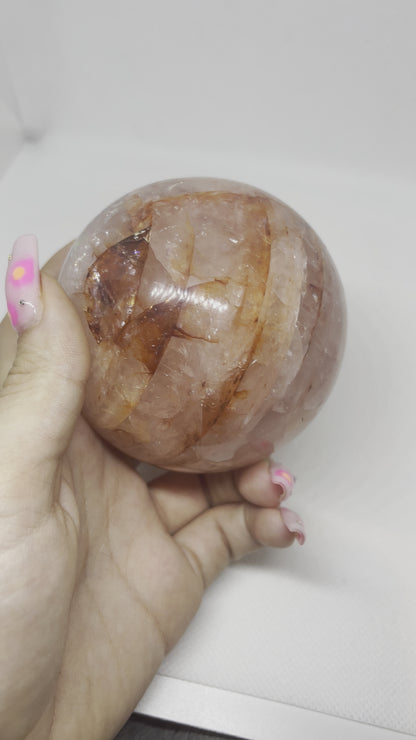Fire Quartz Sphere (stand not included)