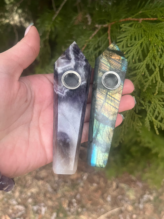 Gemstone pipe
