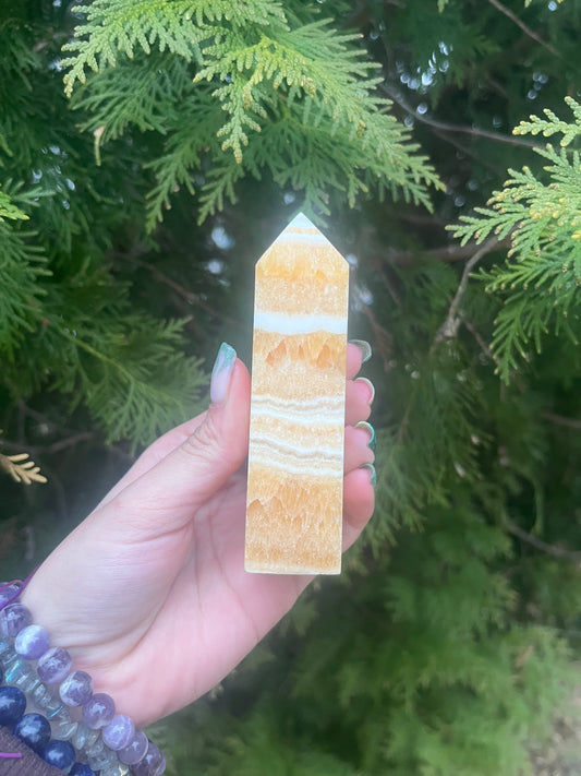 Orange Calcite Tower
