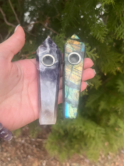 Gemstone pipe