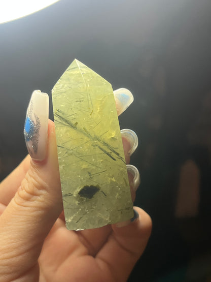 Green Prehnite Mini Towers